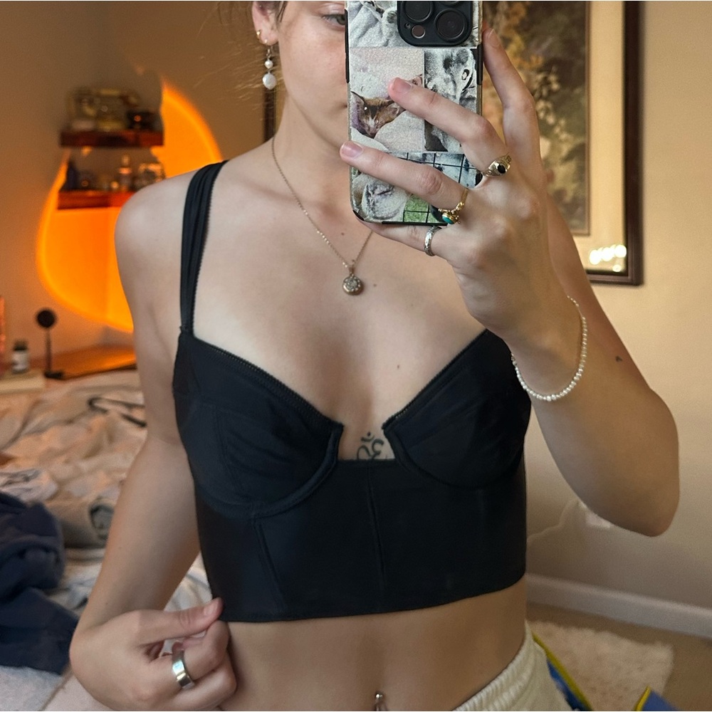 Urban outfitters out from under black corset top